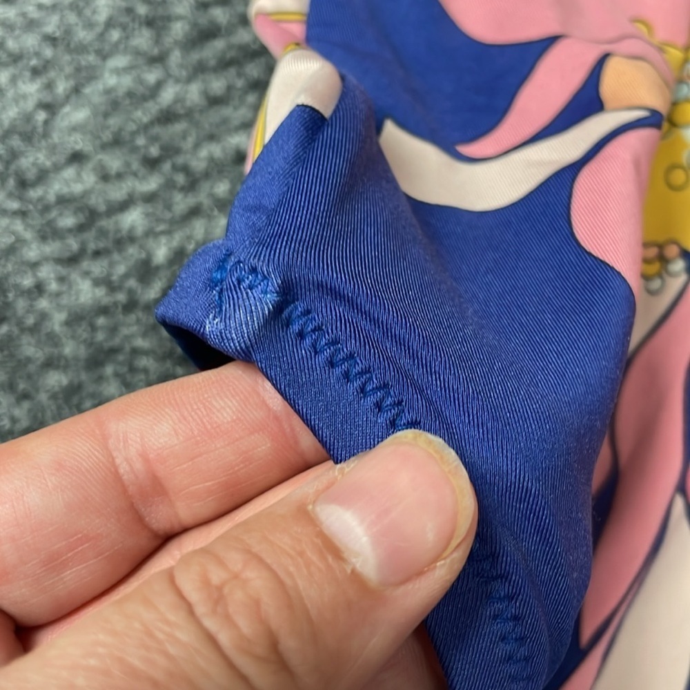 Trina Turk Breeze V-Neck Ruffle One-piece Bathing Suit size 14 - Picture 3 of 6